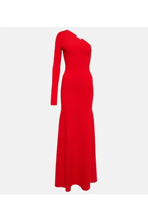 Victoria Beckham Abito lungo monospalla in maglia