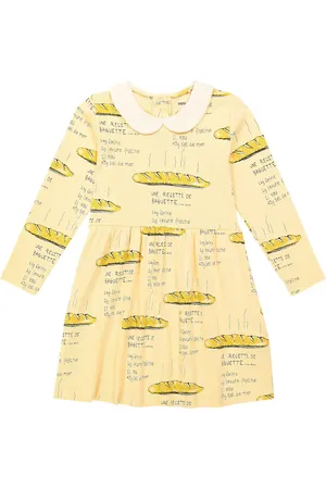 Mini Rodini Abito in jersey di cotone con stampa
