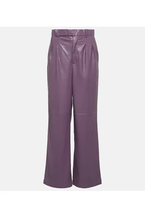 JACQUES WEI Pantaloni regular in similpelle