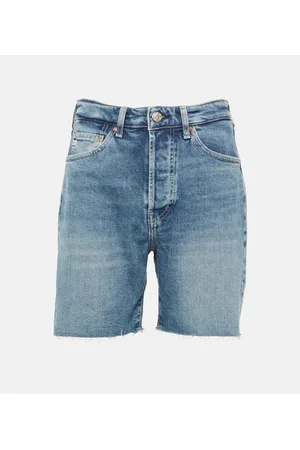 AG Jeans Shorts di jeans a vita alta