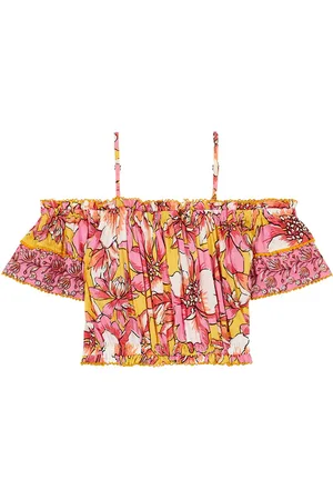 POUPETTE ST BARTH Top Donna con scollo bardot e stampa