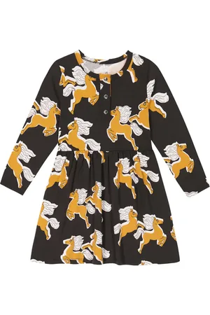 Mini Rodini Abito in misto cotone con stampa