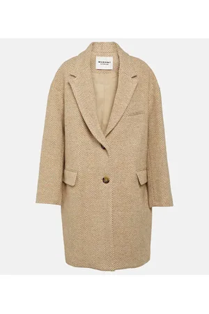 Marant Etoile Cappotto Limiza in lana a quadri