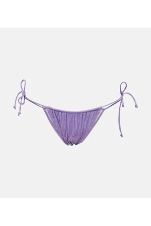 Norma Kamali Slip bikini String metallizzato