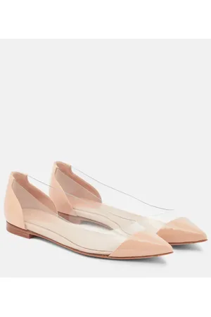 Gianvito Rossi Ballerine Plexi in pelle e PVC