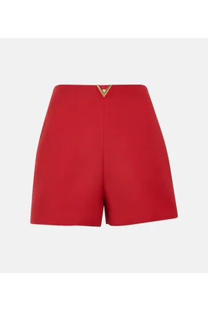 VALENTINO Shorts in Crêpe Couture a vita alta