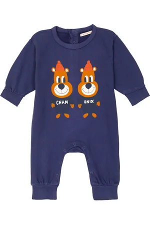 Tiny Cottons Baby - Jumpsuit corta Chamonix Twins in cotone