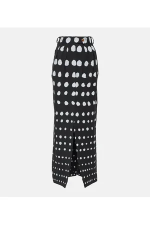 Vivienne Westwood Gonna lunga in lana a pois