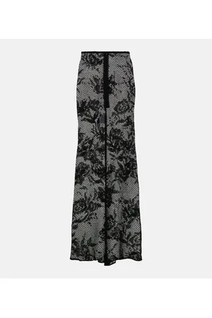 Alaïa Alaïa Gonna lunga in mesh con stampa