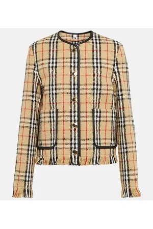 Burberry Giacca in lana e cotone