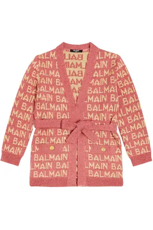 Balmain Cardigan con intarsio