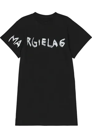 Maison Margiela Abito in jersey di cotone con logo