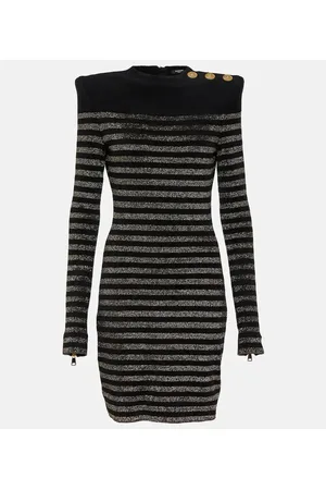 Balmain Miniabito in Lurex® a righe
