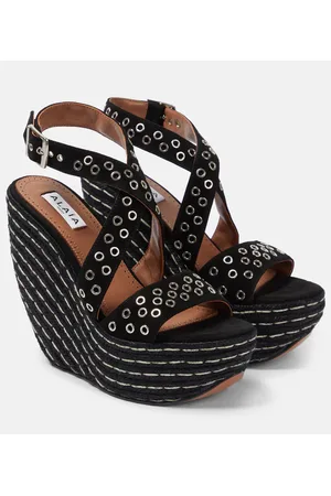 Alaïa Alaïa Espadrillas in suede intrecciato