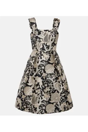Carolina Herrera Abito midi in jacquard