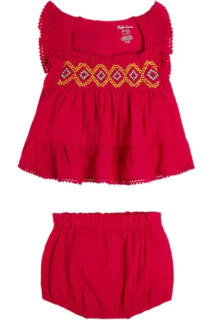Ralph Lauren Baby - Camicia e culottes in cotone