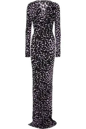 Tom Ford Abito lungo con stampa leopardata