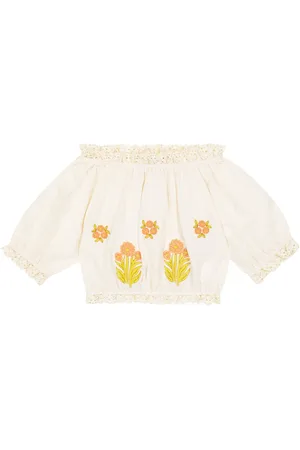 The New Society Blusa Clementine in cotone con ricamo