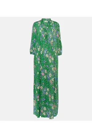 Diane von Furstenberg Abito lungo Layla in jersey con stampa