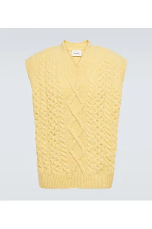 Nanushka Gilet in misto lana a trecce