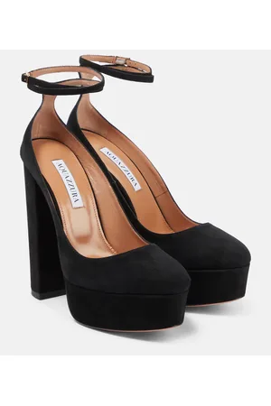 Aquazzura Pumps Blake in suede con plateau