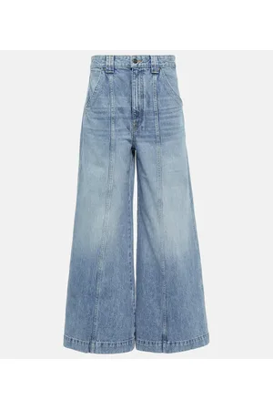 Khaite Jeans a gamba larga Jackie a vita bassa