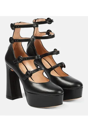 Gianvito Rossi Pumps con plateau Mary Jane in pelle