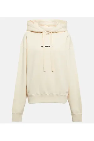 Jil Sander Felpa in jersey di cotone con cappuccio