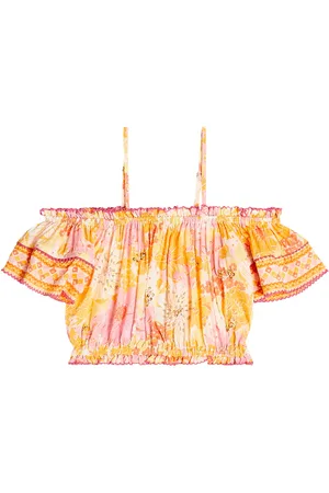 POUPETTE ST BARTH Top Donna con scollo bardot e stampa