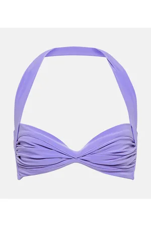 Norma Kamali Top bikini Bill con ruches