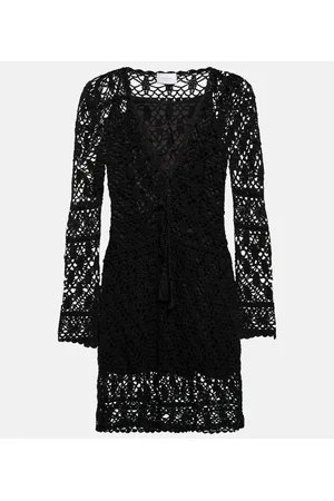 ANNA KOSTUROVA Miniabito Bianca in crochet di cotone