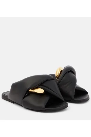J.W.Anderson Sandali Chain Twist in pelle