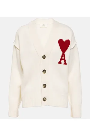 Ami Cardigan Ami De Cœur in lana vergine
