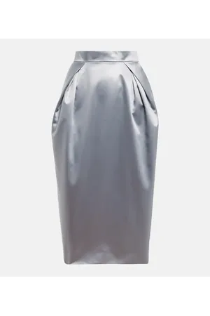 Maison Margiela Gonna midi in raso