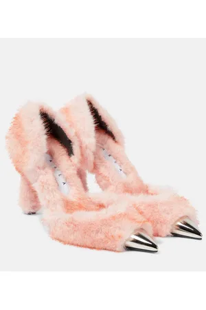 AREA Pumps Dagger con pelliccia sintetica