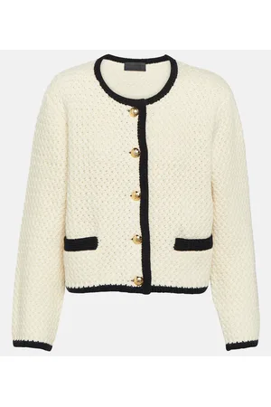 NILI LOTAN Cardigan cropped Perah in lana