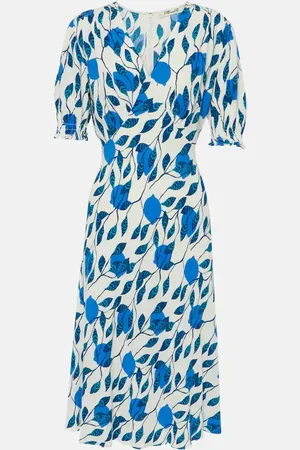 Diane von Furstenberg Abito midi Jemma in crêpe con stampa