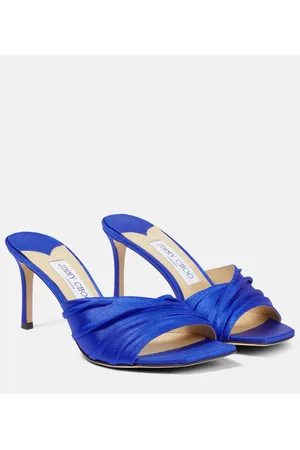 Jimmy Choo Sandali Basil 75 in jersey e pelle