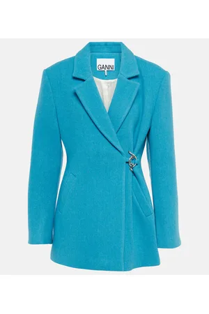 Ganni Blazer in misto lana