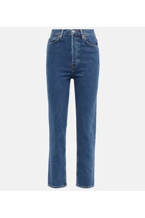 RE/DONE Jeans 70s Stove Pipe a vita alta