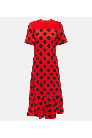 Marni Abito midi in cady a pois