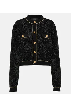 VERSACE Cardigan Medusa in misto lana