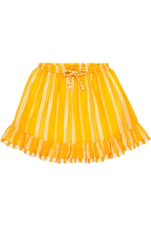 ZIMMERMANN Gonna Anneke Flounce in cotone a righe