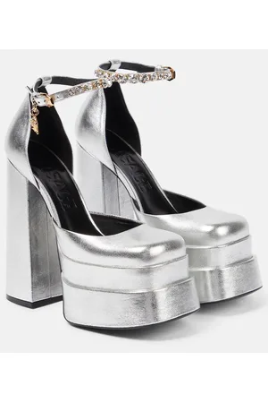 VERSACE Pumps Medusa Aevitas in pelle con plateau