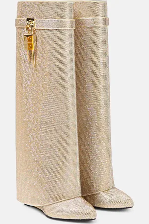Givenchy Stivali Shark Lock con cristalli