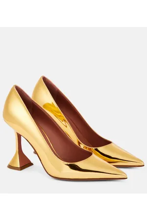 Amina Muaddi Pumps Ami in pelle a specchio