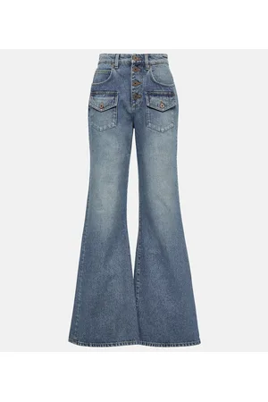 Balmain Jeans flared a vita alta