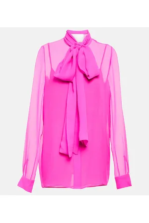 Costarellos Blusa Quinn in chiffon di seta