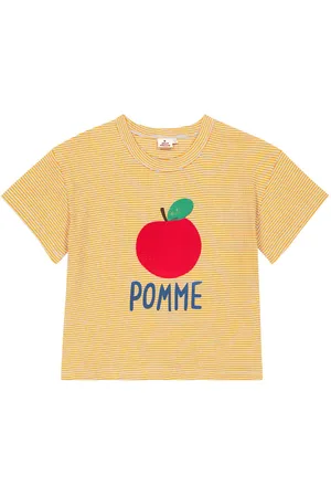Jelly Mallow T-shirt Pomme in misto cotone a righe
