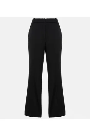 Chloé Chloé Pantaloni cropped in misto lana
